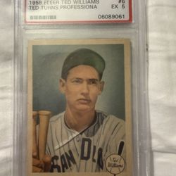 Combo Set. Americana Coin Set. Silver. 1937 Walking Liberty. Silver And A 1959 Ted Williams Card. 