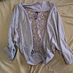 Youngin Crop Jacket w/ Lacing On The Back 