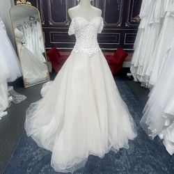 Nwt Sz 12 Designer Wedding Gown Vestido De Novia