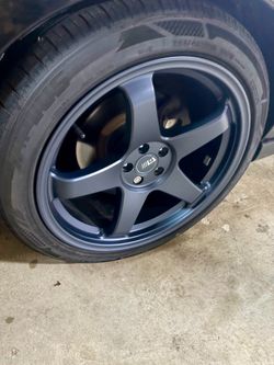 Motegi Racing MR151 Satin Metallic Blue WheelsTires