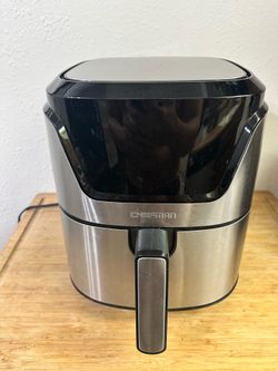 This is a Chefman TurboFry Touch digital air fryer, likely featuring a 4.5 or 5-quart capacity.