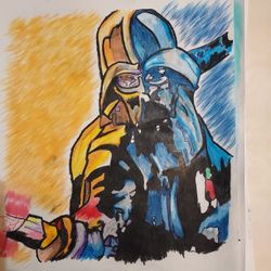 Fan Art Colored Pencil And Oil Pastel On Mix Media 