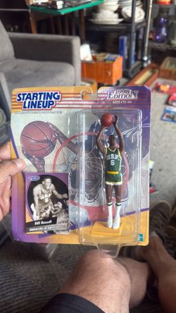 Bill Russel card and figure unopened