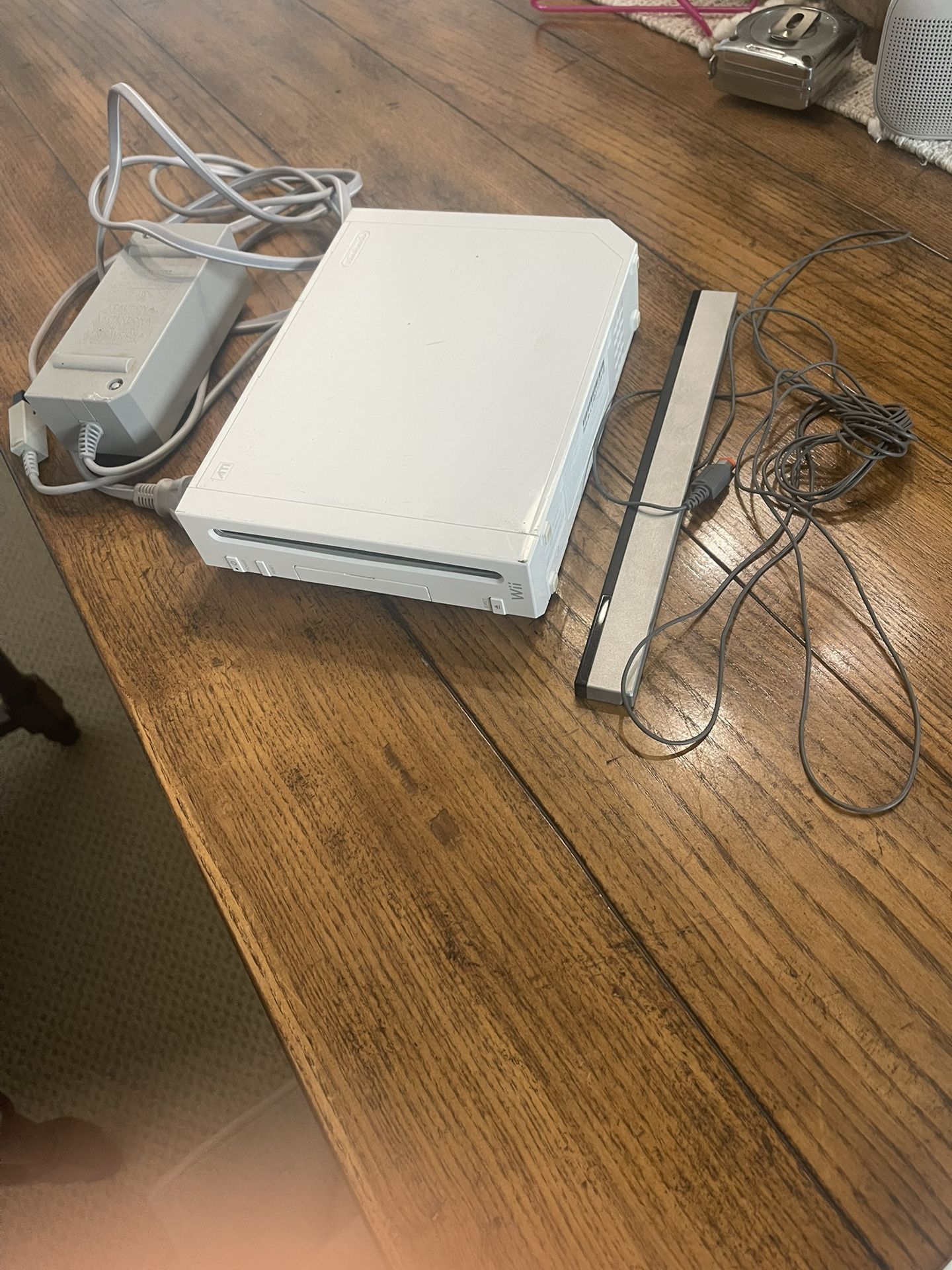 Nintendo Wii Gaming Console Sensor + Cords Gamecube Compatible White ...