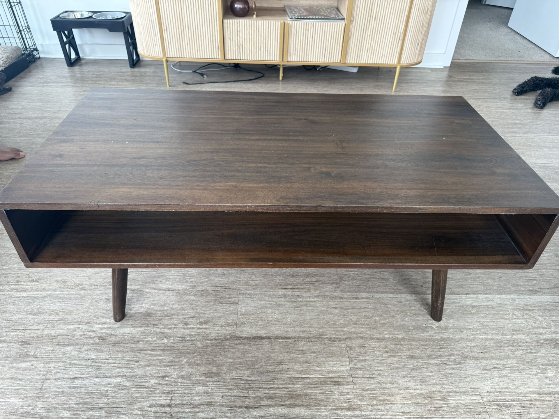 Brown Wood Coffee Table