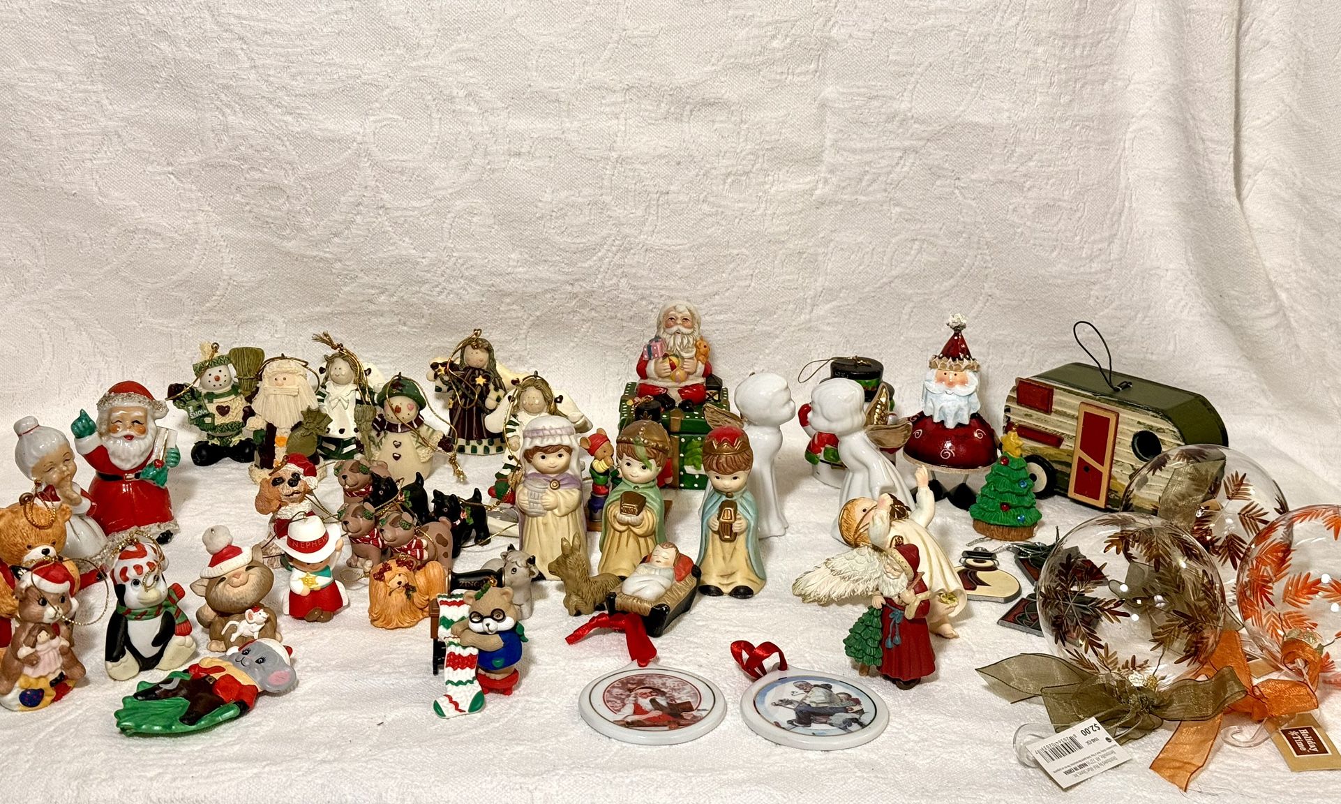 About 50 Ornaments See Photos