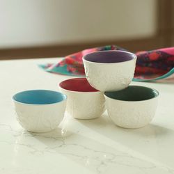 Tazoncitos pequeños de princess house 4-piezas