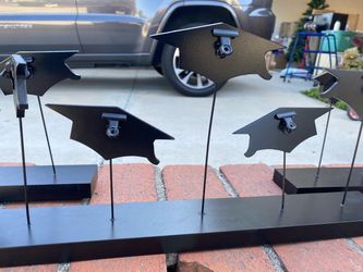Graduation Cap Photo Card Holders - set of 3