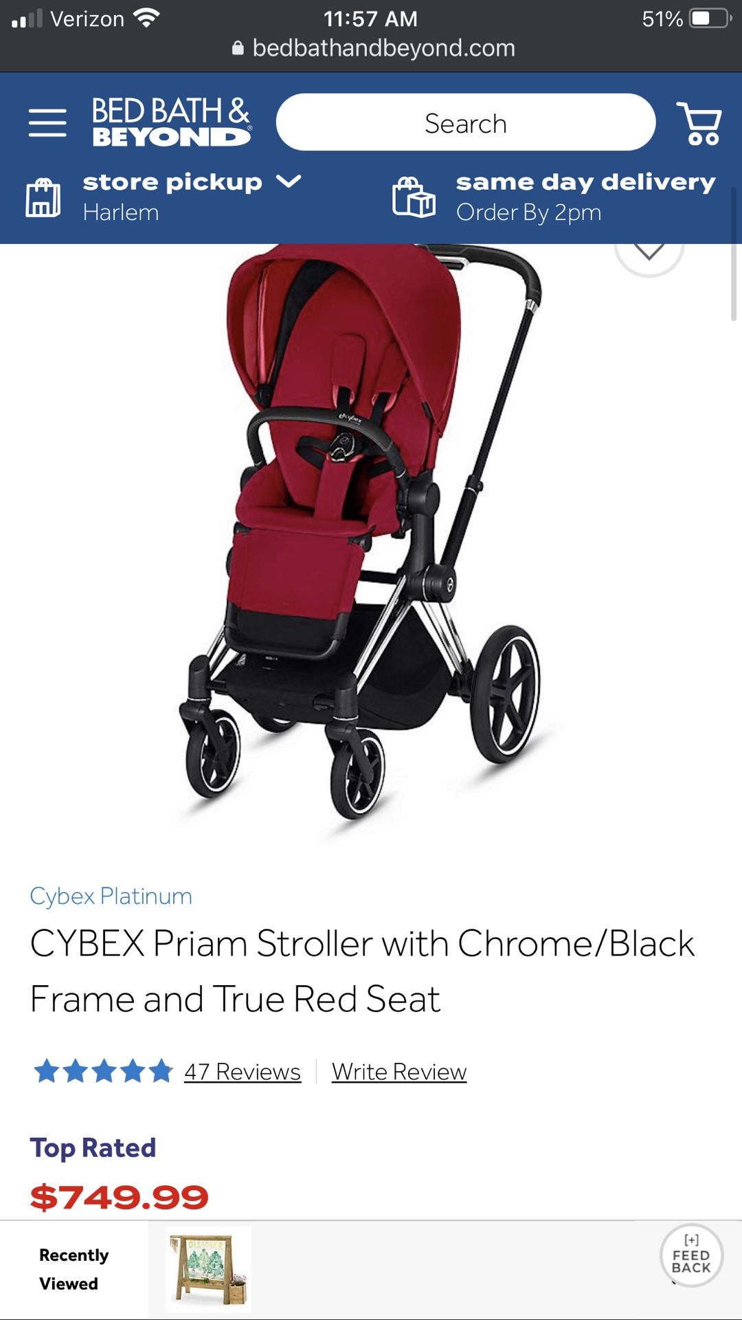 Cybex Priam stroller and Anton Infant Car seat Bundle
