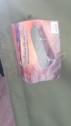 Aluminum camp cot