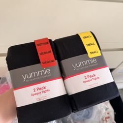 NEW Yummie by Heather Thomson 2-Pack Opaque Tights Size