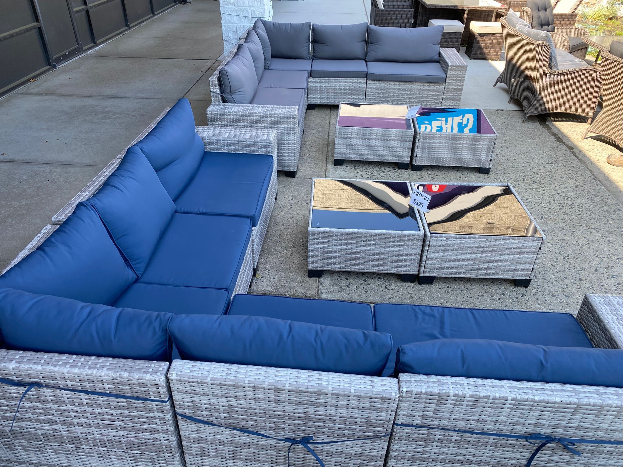 FREE DELIVERY AND INSTALLATION - Sectional Patio Outdoor Furniture (Including Chair and Table)