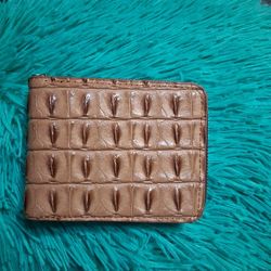Wallet Alligator Design With Zipper 