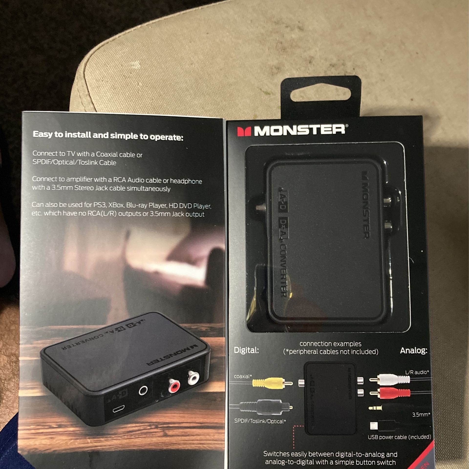 Monster Digital to Analog/Analog to Digital Combo Audio Converter for