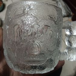 2 Flintstones Crystal Cups