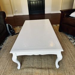 Large White Coffee Table