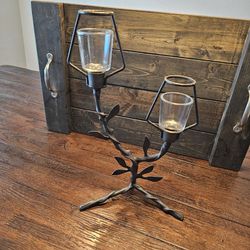 Metal Branched Candle Holder
