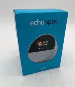 Amazon Alexa “Echo Spot” Smart Touchscreen Alarm / Speaker - (WHITE)