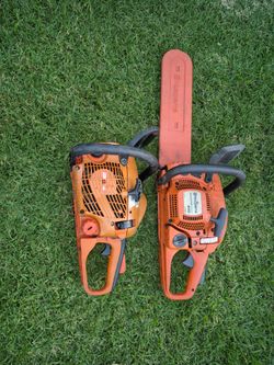 2 chain saws Husqvarna and echo for sale only for parts