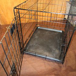 Pet Kennel Crate Metal Foldable 24x20x18