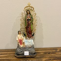 Imagen de la Virgen de Guadalupe / Our Lady of Guadalupe 17.5x6x8” $30