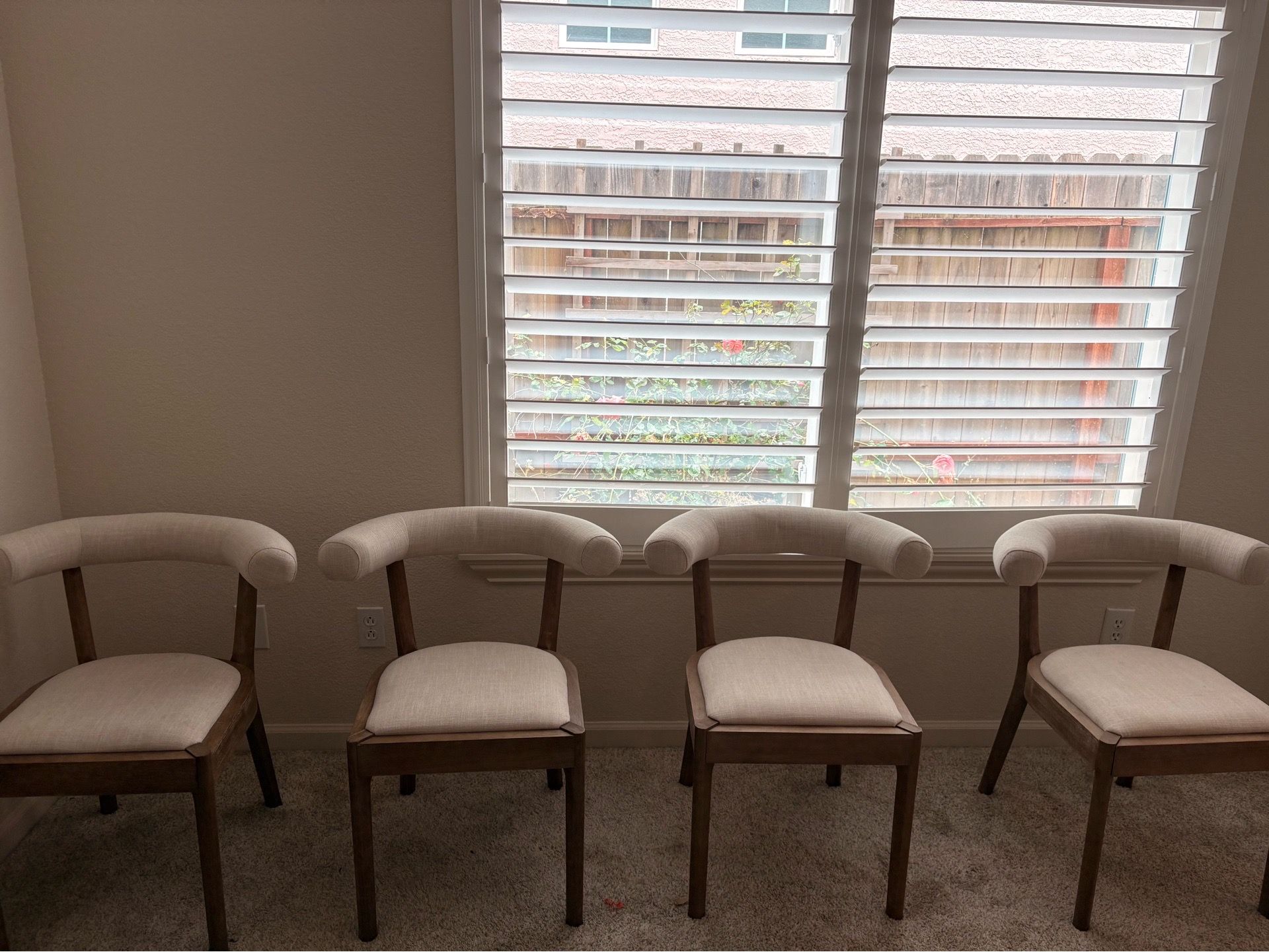 Modern wooden chairs