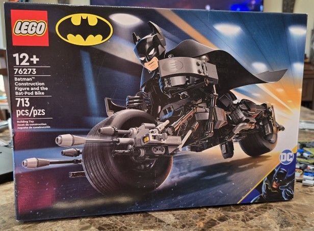 Lego 76273 Batman Construction Figure And The Bat-Pod Bike New!
