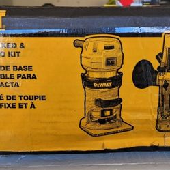 DeWalt Compact Router Fixed & Plunger Base Combo Kit.