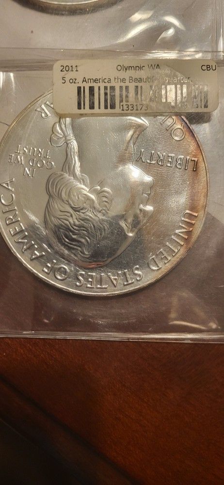 2011 5oz  Silver  Coin Olympic 