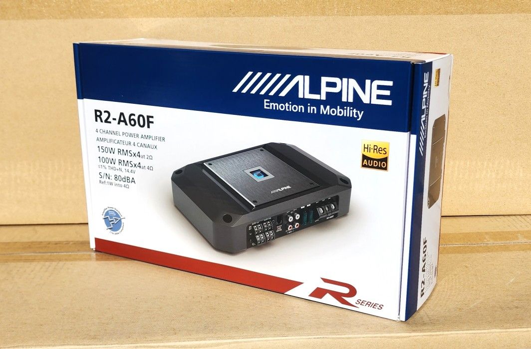Alpine R Series Power Amplifier System 1200 Watts 4-Channel Speaker Amp R2-A60F 🚨 Payment Options Available 🚨 No Credit Needed 🚨