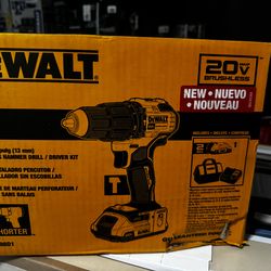 DEWALT 1/2-in 20-volt max Variable Speed Brushless Cordless Hammer Drill (1 -Batteries and Charger