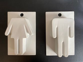 CB2 Man & Women Hanging Vases