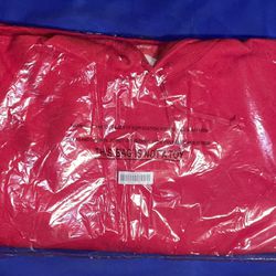 Red Supreme Inside Out Box Logo Hoodie