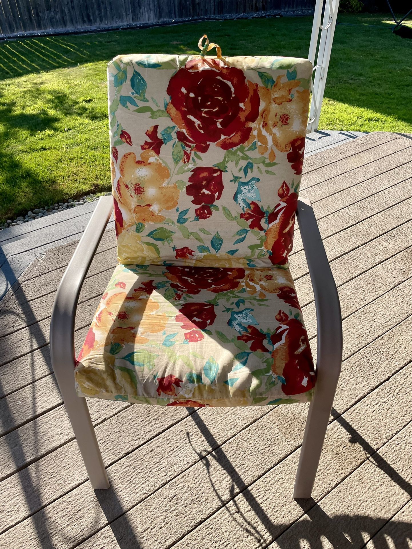 6 Outdoor Chair Cushions $30