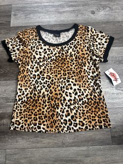 Women’s Steady Leopard Print Shirt 2XL
