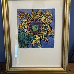 Sunflower 13x16 framed