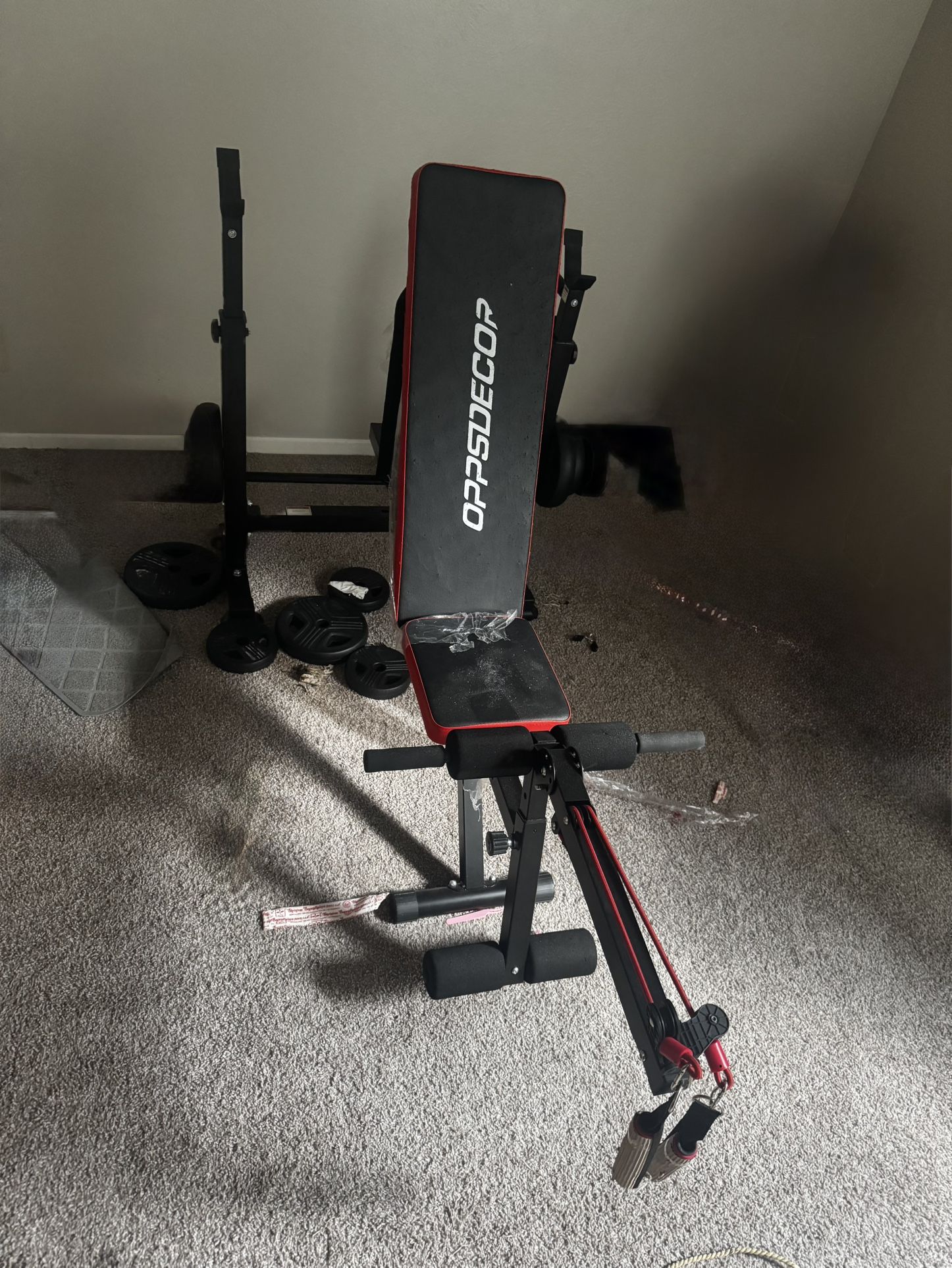 Weight Bench With Weights 