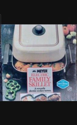1970's Vintage Meyer Electric Skillet  12 Inch Heavy Duty