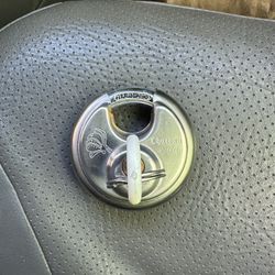 Chateau Padlock Stainless Steel Heavy Duty 1 Key Round Disc Lock Chateau