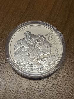 Koala 1oz Silver round Queen Elizabeth II on the obverse