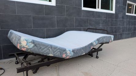 Electropedic Adjustable Bed Model 9 Twin Mattress Hospital Hospice recovery style raised and lowers head and feet