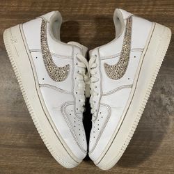Size 9W - Nike Air Force 1 Low ‘07 White Custom Swoosh