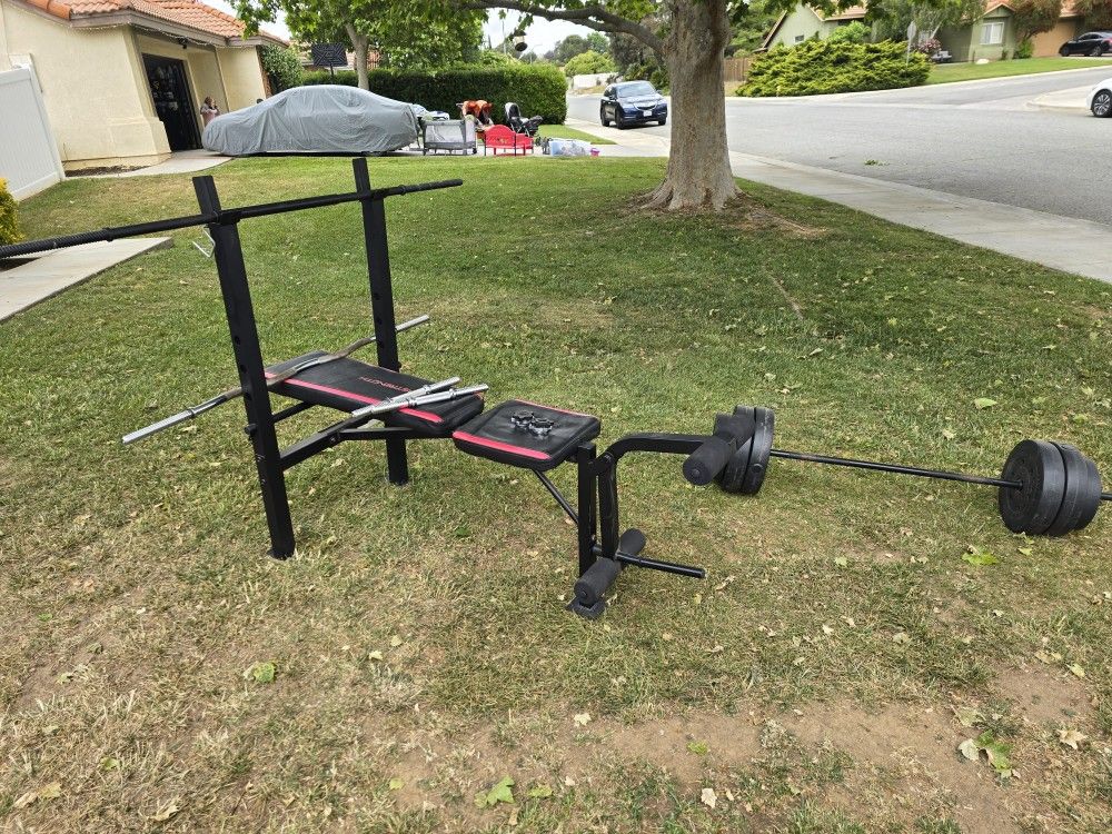 CAP Beginners weight bench set