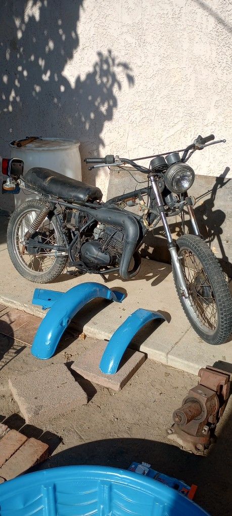 Vintage Suzuki Two Cycle Motorcycle