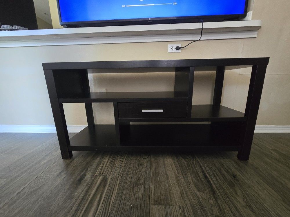 Modern Black TV Entertainment Stand