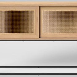 Belmar woven Sliding Door Console Table 