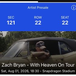 Zach Bryan Concert 08/01/2026