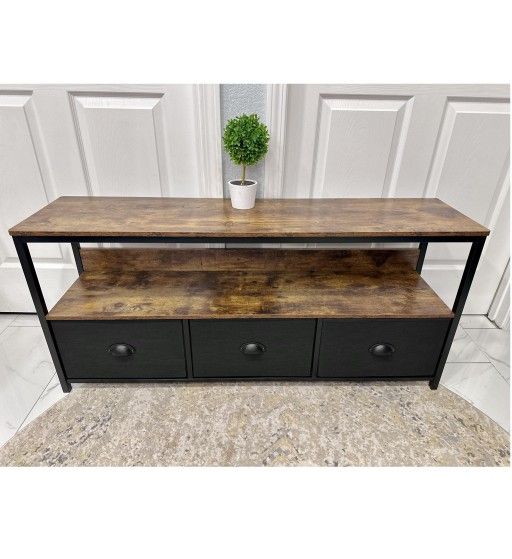 New Wide 3 Drawer Dresser TV Stand / 
Console Table 