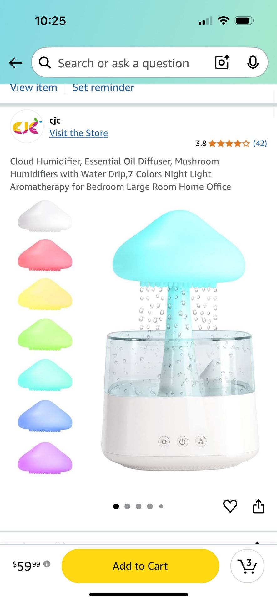 Cloud Humidifier Essential Oil Diffuser