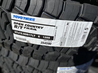 TOYO OPEN COUNTRY R/T TRAIL 37x12.50R17LT TIRES FOR SALE!!!!